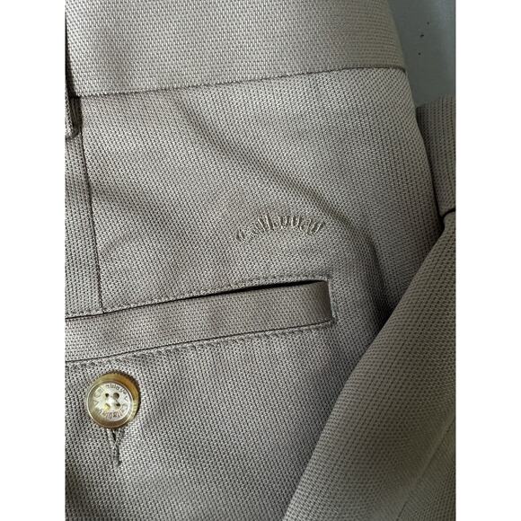 Callaway C-Tech Men Tan Pleated Front Golf Pants sz 36x30 - Picture 2 of 10